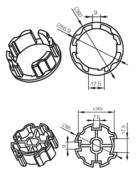CAME 001YK5128 TONDO 58X0.8