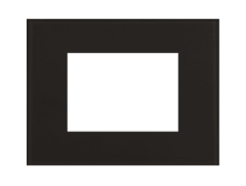 EELECTRON EEEP300790001-3 PLACCA 9025 3 MODULI, NERO LUCIDO (10PCS.)