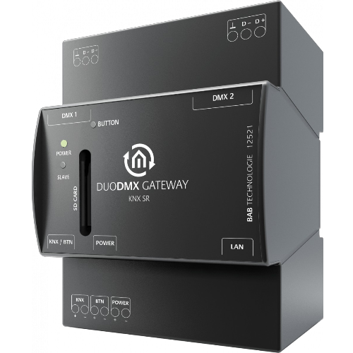 BAB TECHNOLOGIE 12521 DUODMX GATEWAY KNX SR REG (DIN Rail Housing)