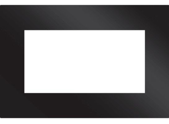 CAME 67900160 PLV3M BK BLACK GLASS PLATE 3 MODULES