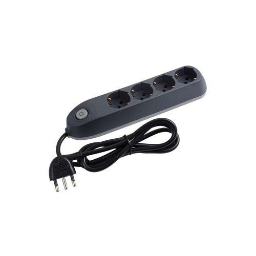 BTICINO BT-3684GB Multisocket 4 schuko/bipas+inter. gray