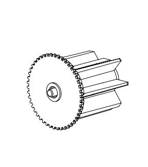 NICE 775.45.00 Cap with retractable pin for Acmeda S45