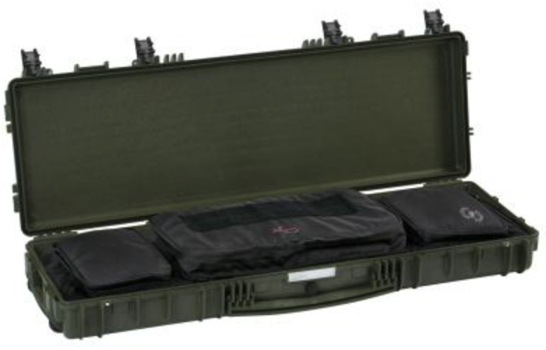 GT LINE 11413.GGB valigia lunga114 cm, verde con borsa tattica GBors