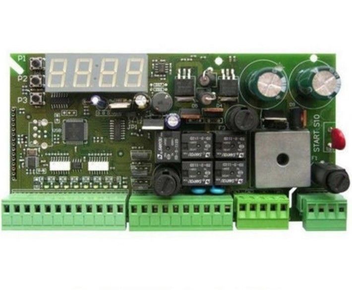 NOLOGO START-S10TB Centrale/Quadro di comando a bassa tensione 12/24dc per motori cancelli scorrevoli/porte sezionali/porte garage/ .Con trasformatore e box