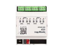 LINGG-JANKE "79437 / 79437SEC" J4F10H-SEC KNX Secure blind / shutter actuator 4 fold 10A, manual operation