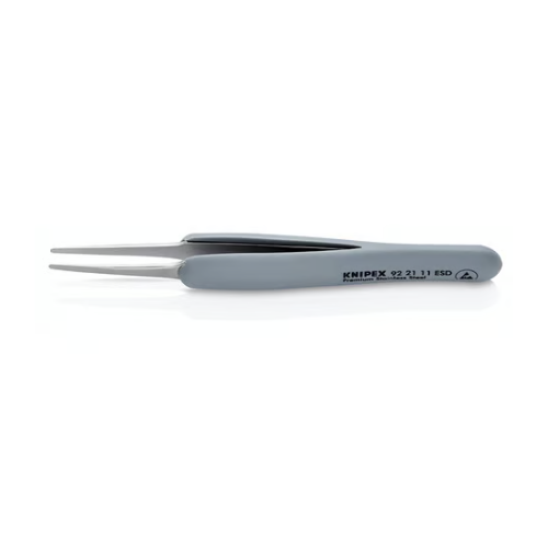 KNIPEX 92 21 11 ESD Pinzetta di gomma ESD acciaio inox