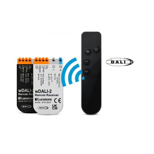 LUNATONE 87313917 wDALI-2 Receiver for wDALI-2 Extra Long Range Remo