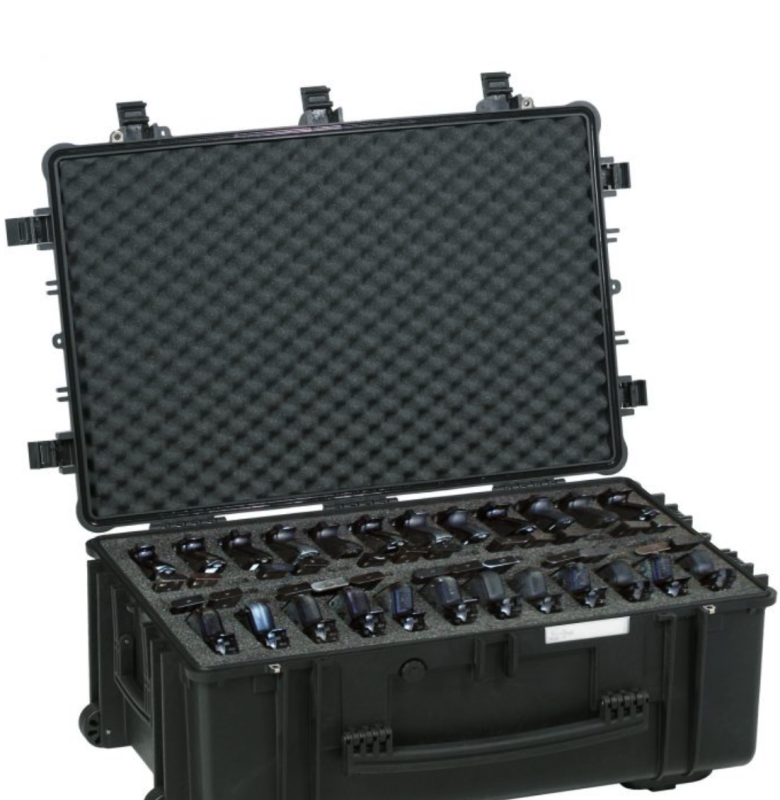 GT LINE 7630.B.24P valigia lunga 76 cm, nera - per 24 Pistole + 48 Ca