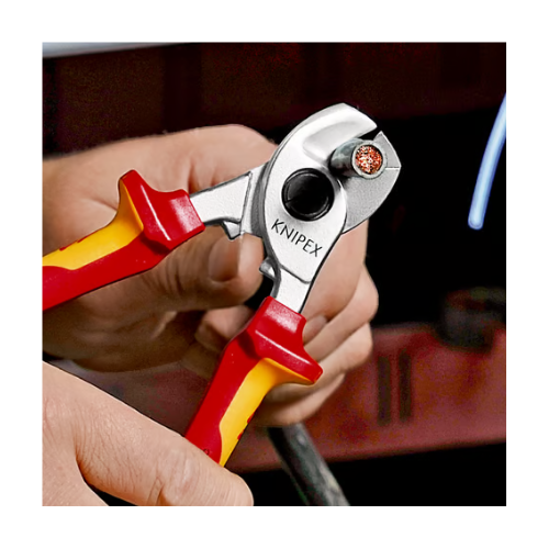 KNIPEX 95 26 165 Cable cutter with return spring