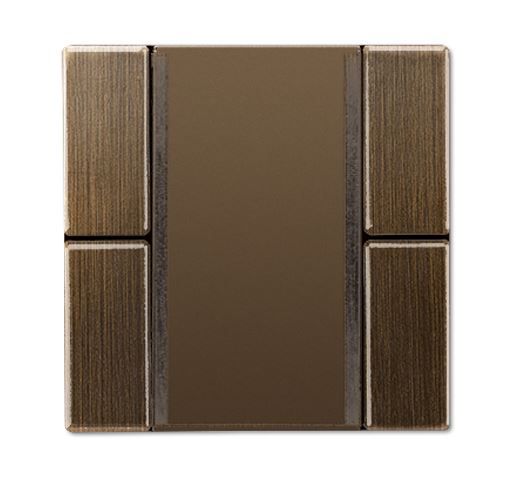 JUNG ME2072NABSAT Standard 2-channel button sensor for KNX bus coupler 2070U wall-mounted radio transmitter 40FW - antique brass