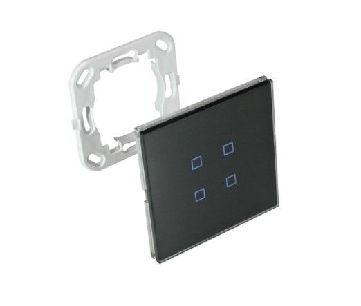 BLUMOTIX BX-Q04B KRISTAL Multifunction KNX keyboard in square glass