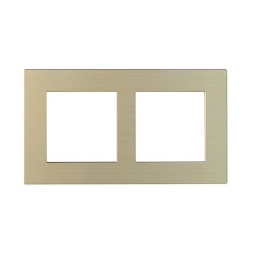 EELECTRON PO55A55MT-CH 2X55 METAL CHAMPAGNE DOUBLE PLATE