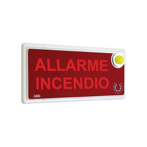 COOPER CSA INCENDIO CSA08584-7 DICITURA 5965 FR ALARME INCENDIE