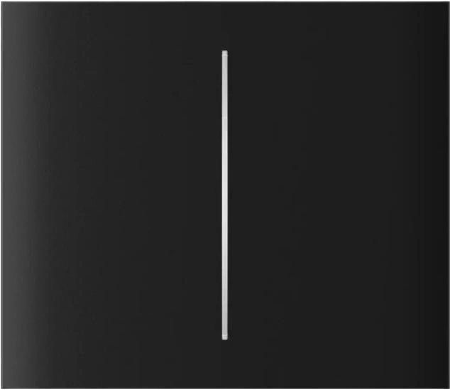 AJAX 83443 CenterButton (2-gang) vertical [55] ASP black