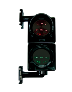 BFT 385251 TRAFFIC LIGHT 2 LEDS 100MM