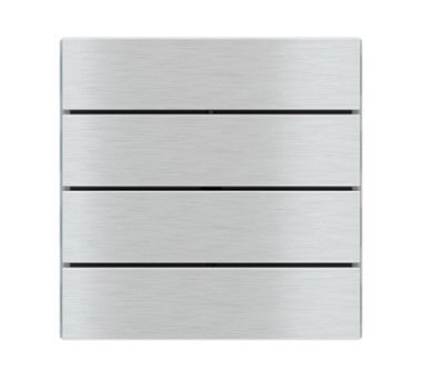 EKINEX EK-TRO-GB_ Rectangular horizontal metal button for FF series 4-channel push button (4 pcs)