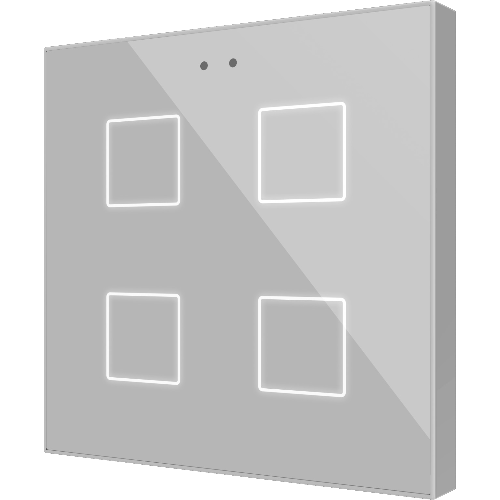 ZENNIO ZVIFR4S FLAT RGB 4. CAPACITIVE GLASS BUTTON -