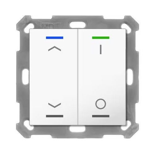 MDT BE-TAL55W202.C1 Bilancere Taster Light 55 2T, bianco b. ,ser.tapp.