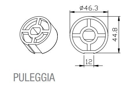 CAME 001YK5107 TONDO 50X1.5mm