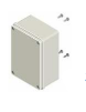 UNISTAB CB0006H additional box IP65 130x90x60mm