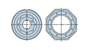 NICE 51601021 Round 102x(1.5 ÷ 2) wheel + crown