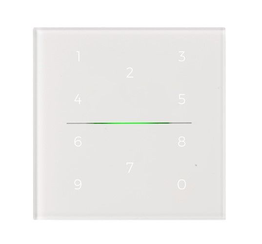 EELECTRON 9025GKP10L1 GLASS PLATE for 9025 NUMERIC KEYBOARD - WHITE