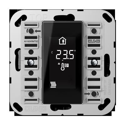 JUNG A5192KRMTSD Modulo controller ambientale RCD compact KNX 2 canali- per gruppo tasti completo- 2 canali- n. art.: A 502 TSA 