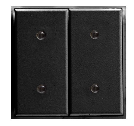 EELECTRON WB20A30KNX MINI PULSANTIERA 2 CANALI KNX CON LED NERA