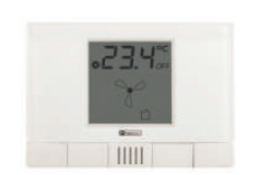 EELECTRON TM11C29KNX RECESSED HVAC THERMOSTAT WITH PLEXI-TOTAL WHITE PLATE