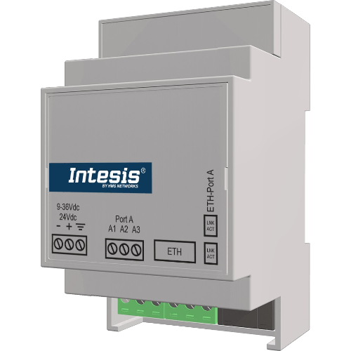 INMBSOCP0200100 Intesis Gateway OCPP a Modbus TCP e RTU — Fino a 20 Punti di Ricarica EV con 7 Connettori Ciascuno — Configurazione tramite Intesis MAPS