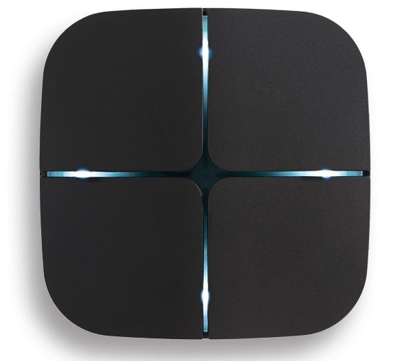 EELECTRON MB80C3FKNX-BL NERO OPACO - CENTRALE OPALINO  8 CH. - TS - CIRCULAR FUNCTIONS