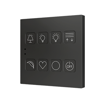 ZENNIO ZVITR8 RGB 8 KEY. PC-ABS CAPACITIVE BUTTON