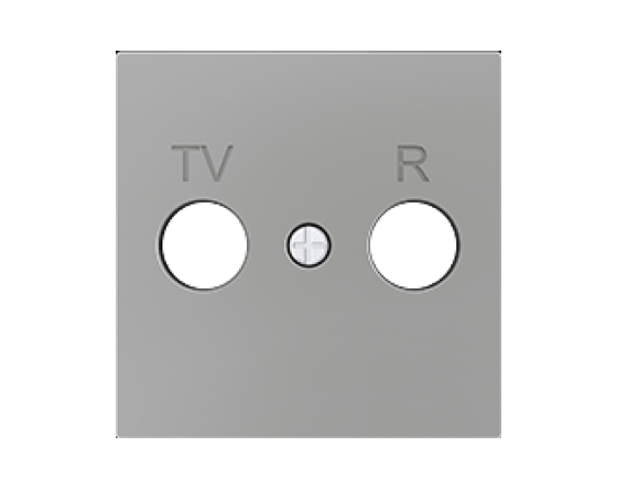 ZENNIO 830001506 ZS55 TVR/SAT Socket Cover, silver