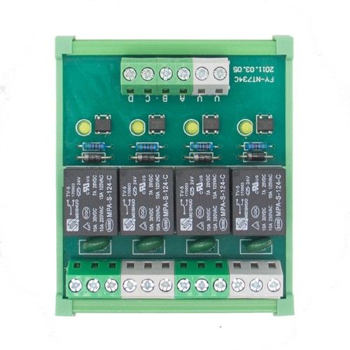 MARSS MH-NT734-C 4-Relay DIN rail mounting module
