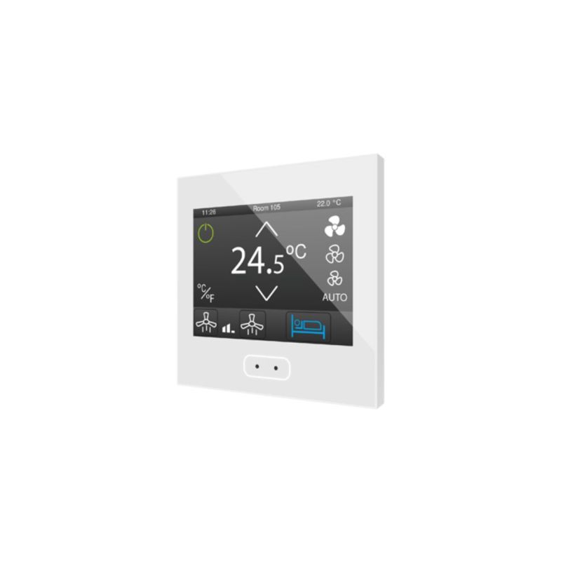 ZENNIO ZVIZ35V2W Z35 capacitive touch panel with 3.5" display and humidity probe, white