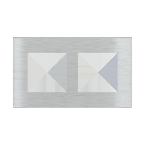 EKINEX EK-S2E-GB Double aluminum plate with 2 windows 45X45