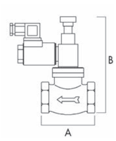TECNOCONTROL VR716Ex Manual reset solenoid valve NO 3/4 inch 12Vdc ATEX