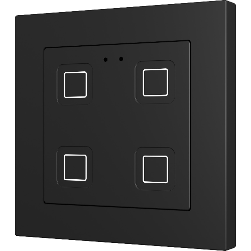 ZENNIO ZVIT55X4A Tastiera capacitiva Tecla55, 4 Tasti, nero