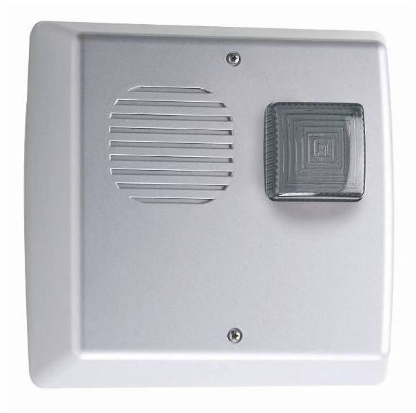 VENITEM 23.29.09 TRIADE QL steel/smoked siren - square EN50131-4