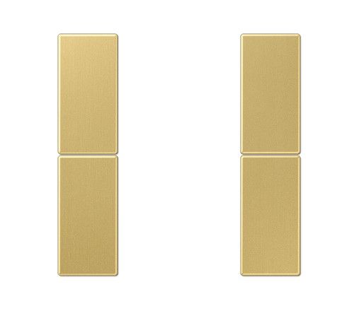 JUNG ME2502TSAC Key covers for sensor 2 channels F50- mod. LS990- classic brass
