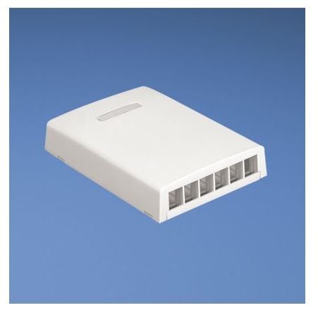 PANDUIT NK6BXIW-AY NK 6-Port Surface Mount Box- Off White