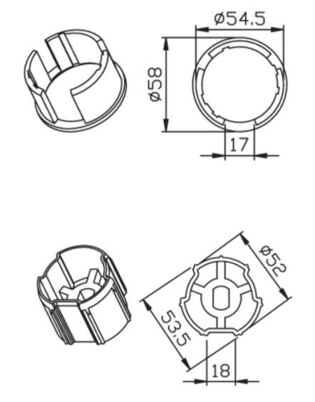 CAME 001YK5132 TONDO 57X1.5mm