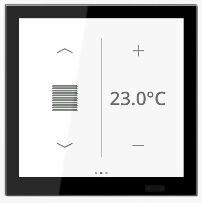 JUNG LS459D1SWWM KNX LS TOUCH environmental controller with single plate