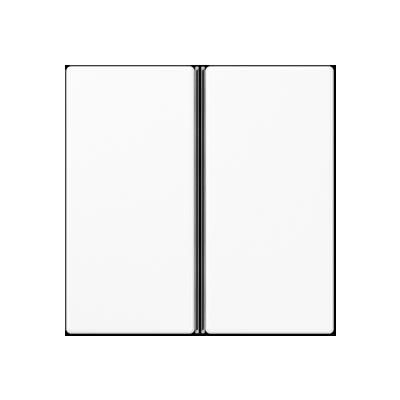 JUNG A402TSAWW Key cover for sensor 2 channels - mod. A500- alpine white