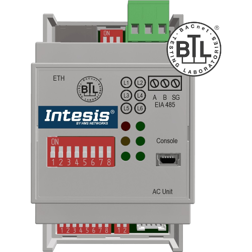 INBACDAI001I000 Intesis Gateway Daikin Residenziale a BACnet IP o MS/TP — 1 Unità Interna — Connessione via connettore S21