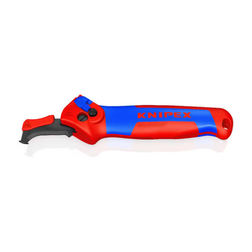KNIPEX 16 50 145 SB Coltello spelacavi con pattino di guida