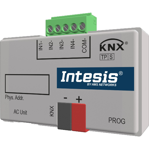 INKNXPAN001I000 Intesis Gateway Panasonic Etherea a KNX TP con Ingressi Binari — 1 Unità Interna — Connessione via bus CN-CNT