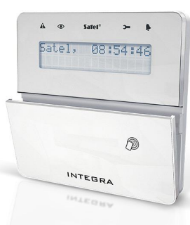 SATEL INT-KLFR LCD keypad with proximity reader and door