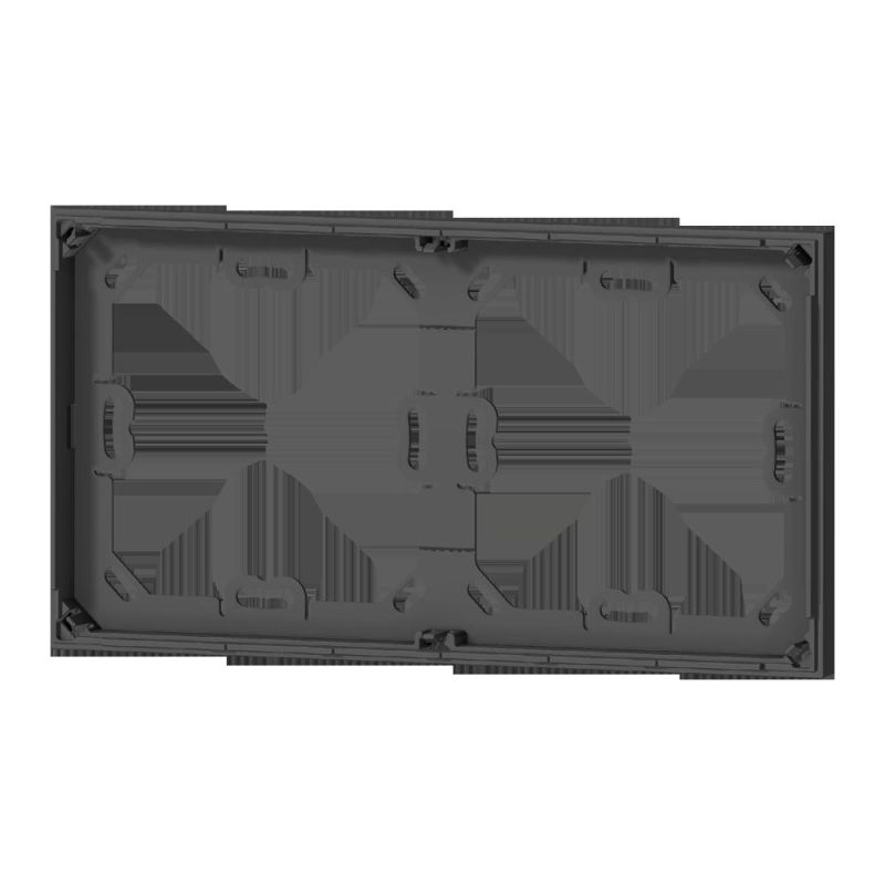 EKINEX EK-A71-5-NF Confezione 5 pz telaio adattatore nero per placca doppia 'NF