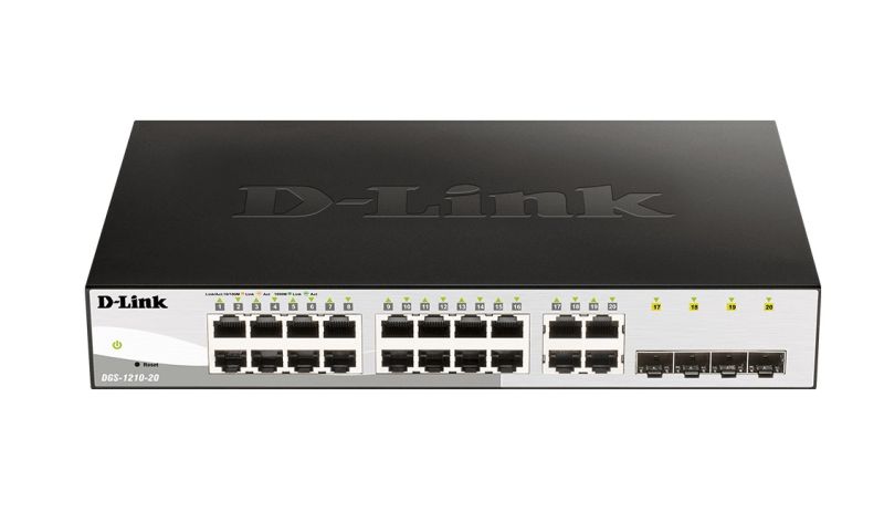 D-LINK DGS-1210-20 16-PORT 10/100/1000 SMART SWITCH